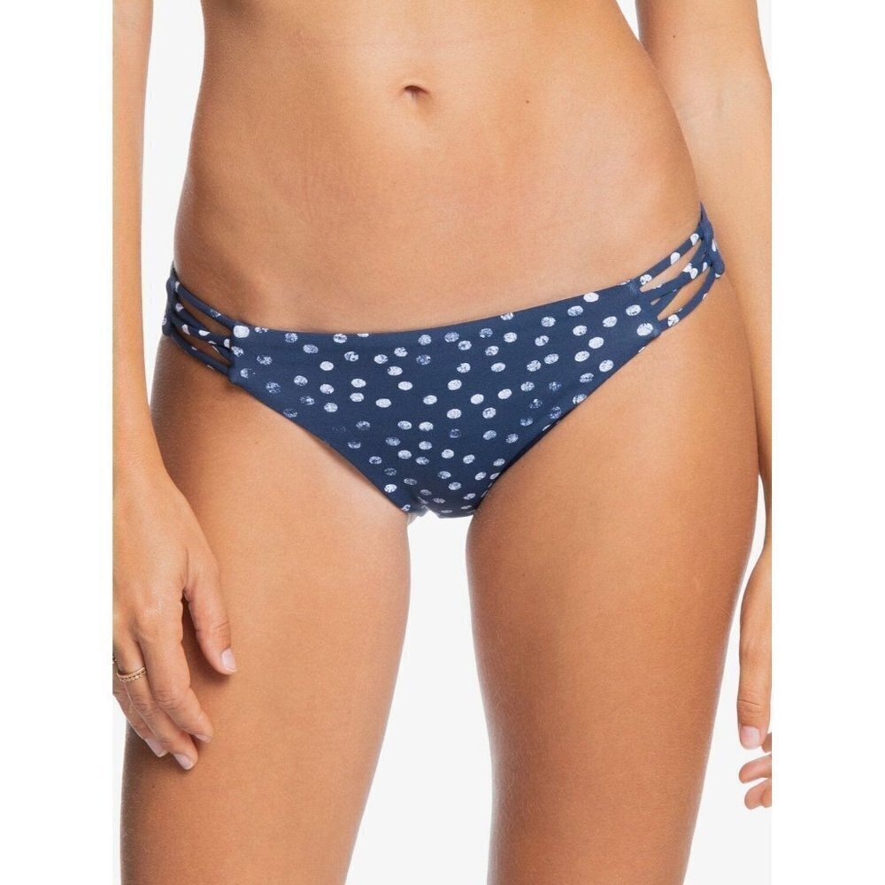Roxy Juniors Size XL Polka Dot Printed Beach‎ Classics Full Bikini Bottoms 726
